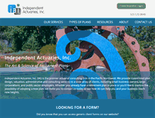 Tablet Screenshot of independentactuaries.com
